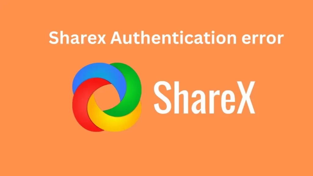 Sharex authentication error